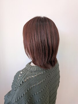 アヤラ オーガニックアンドスパ 東船橋店(AYALA) 【佐藤哲朗】ショコラピンク/レイヤーボブ/髪質改善