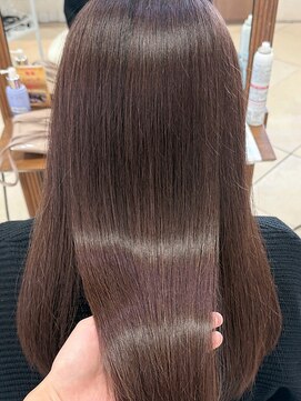 絹髪/髪質改善カラー/艶髪ストレート/美髪/艶髪