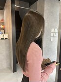 オリーブベージュ×髪質改善