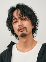 フィフス 原宿(fifth)&nbsp;原宿ツイストスパイラルパーマメンズカットセンターパートウルフ