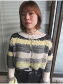 フェイスレイヤーの抜け感ボブ