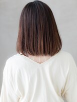 モッズヘア 越谷(mod's hair)&nbsp;ウォームベージュエンドカラーワンカールボブディX越谷20代30代