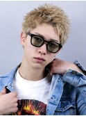 ベリショスパイキーショートべリーショートアップバングメンズ