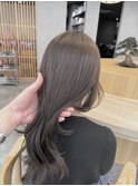 透明感グレージュ