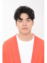 ザ バーバー 虎ノ門ステーションタワー(THE BARBER)&nbsp;ナチュラルアップバング　ナチュラルパーマ　ニュアンスパーマ