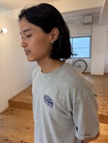 ギャザー 豊橋(Gather) ノーセットでもラフに決まるメンズレイヤーボブ