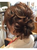 ヘアセット/ヘアアレンジ/ヘアメイク/ハーフアップ/前髪カット