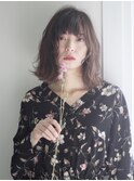 切りっぱなしボブ×ゆらぎウェーブ