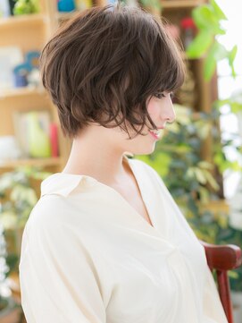 カバーヘア ブリス 戸田公園西口店(COVER HAIR bliss) ★くせ毛風カールの小顔前下がりショートボブ20代30代40代★6!