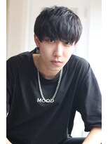 ソイクフ 高田馬場店(SOY-KUFU)&nbsp;MEN'S HAIR マッシュパーマアッシュブラック束感ショート