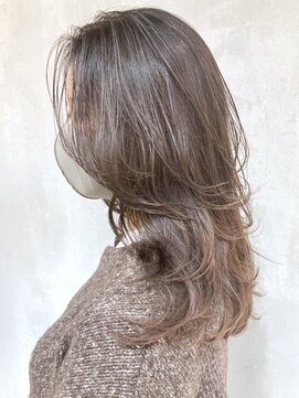 アイティー バイ アルバム 浦和店(IT by ALBUM) グレージュレイヤー_ピンクベージュボブルフ_ba310943