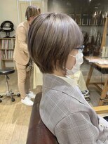 ヴァンクシー バイ ルナ(VANKCY by Luna) 前髪 マチルダボブ ピンクベージュ インナーグレージュ 髪質改善