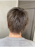 メンズグレージュショート