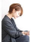大人可愛い前下がりボブ