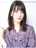 大人可愛い20代30代40代小顔 こなれミディ E5