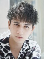 アルファ 新宿(alpha)&nbsp;サーフカール/ 刈り上げセンターパート/ブルーブラック[新宿駅]