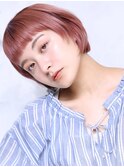 大人可愛い小顔美髪ツヤ髪ピンクブラウンベイビーピンクA3
