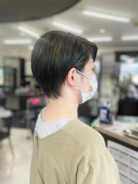 びゃんびゃん 浅水本店 クールショート/似合わせカット/イメチェン/ピンクベージュ