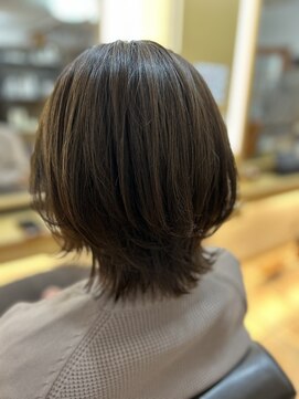 モテナ アット ベッピン(motenas at Beppin s) ショートウルフカット×ミルクティーベージュ