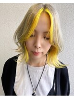 クラルス バイ アルティナ 溝の口店(Clarus by artina)&nbsp;イエローカラー_バイカラー_ツートンカラー_セクションカラー