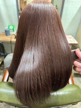 ガーディナ(Gardina) 髪質改善 ツヤ髪ストレート オレンジブラン ロングヘア