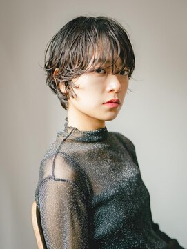 ベンジー 小倉店(benji) ショートボブに緩めのパーマをかけた　2