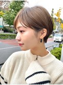 30代40代大人女性/前髪ありショートボブ/ショートヘア/髪質改善