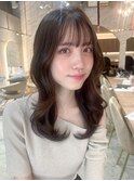 ■ 前髪アンブレラカラーこなれミディイメチェンウェーブパーマ
