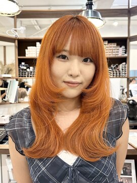 ルイ(ROUIS produced by LUCK 津田沼) ROUIS 津田沼 顔まわりウルフ×オレンジ
