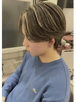 キートス 高知店(kiitos)&nbsp;メンズセンターパート/立体感ハイライト/ニュアンスパーマ