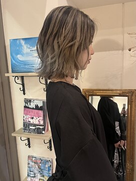 ヘアーデザイン シュシュ(hair design Chou Chou by Yone) バレイヤージュ/ハイライト/外国人風カラー/ハイトーンカラー