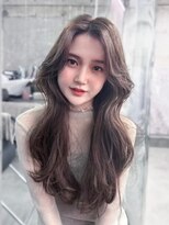 フィヴェント(Fivent) メルティカラー似合わせカットフェミニンロング韓国レイヤー