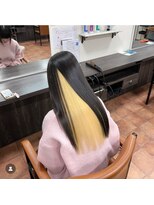 アボックス(abox)&nbsp;ブロンド/抜きっぱなし/インナーカラー/髪質改善/ケアブリーチ