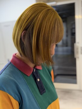 ファンド 千葉(fand) "映えるインナーカラー"イエロー×グレージュ/RYO