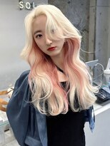 ソル ジングウマエ(SOL JINGUMAE) 原宿デザインカラー顔周りレイヤーエンドカラーセクションカラー