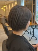 ボブ/ショートボブ/ハイライト/40代/50代/大人女性/白髪ぼかし