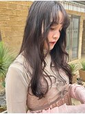 ★夏◎ブリーチなし!大人可愛いオリーブグレージュ透明感ミディ