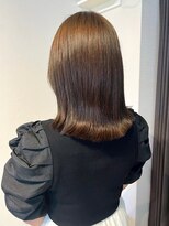 アンニュ(annuy)&nbsp;ブラウンベージュ 外ハネボブ くびれヘア 髪質改善 縮毛矯正