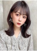 韓国ヘアくびれヘアヨシンモリレイヤー顔まわりカット学割U24