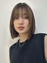 ニューヨークニューヨーク イオンスタイル東淀川店(NYNY)&nbsp;顔周りレイヤーシースルーバング切りっぱなしボブ