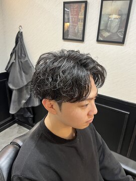 スパイラルパーマメンズカット/ショート/barber/理容室/美容室