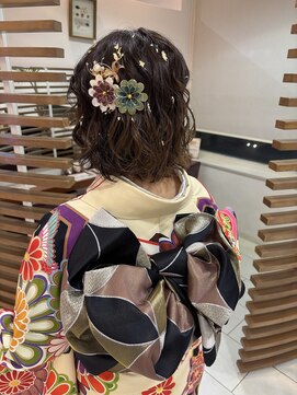 ラ シェンテ エイジア 川西(La Sente Aja) バーマヘアアレンジ