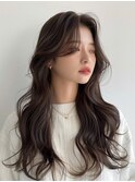 美人ヘア◎くびれレイヤー髪質改善カラーロングヘア透明感