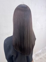 シオン(shion) おくれ毛前髪カットグレージュくびれヘアロング_ba556742
