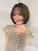大人ショート/ひし形ボブ/小顔カット