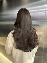 ペレ 原宿(PELE)&nbsp;ダークパープルナチュラルショート夏のヘアアレンジ原宿