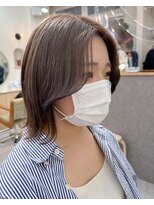 hyon myon/RISEbyREVO 綾瀬店【ヒョンミョン】&nbsp;ハッシュカット/デザインカラー/グレージュ[綾瀬駅/韓国ヘア]