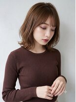 アトラスサロン 札幌大通り(Atras.salon)&nbsp;キャラメルブラウンの髪質改善外ハネミディアム