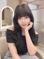 メラ 原宿(MELA) 【韓国レイヤーカット】暗髪でも艶っぽく柔らかいロングヘア