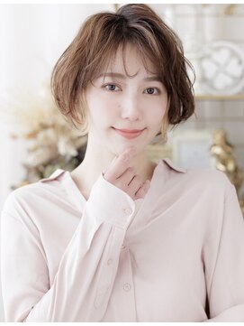エノア バイ カバーヘア(ENOA by COVERHAIR) 【川口】大人可愛い小顔ショートボブ×丸みショート×ひし形